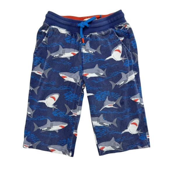 Boden Other - BODEN Shark Water Blue Long Line Baggies Knit Shorts Size 9Y Boys 100% Cotton